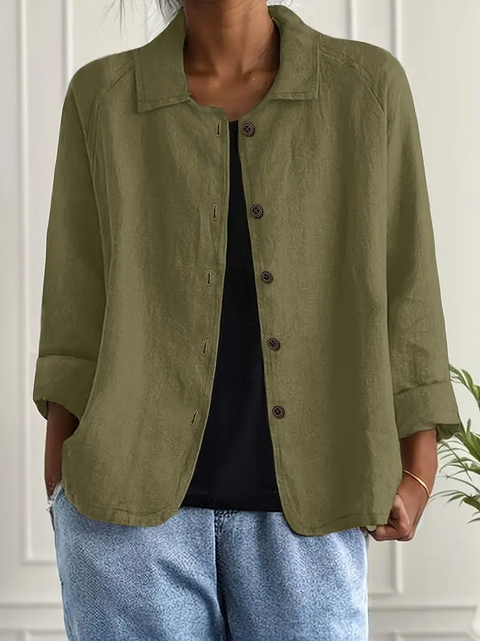 Blouse-Jas Dames | Knoopsluiting & Driekwartmouw 8