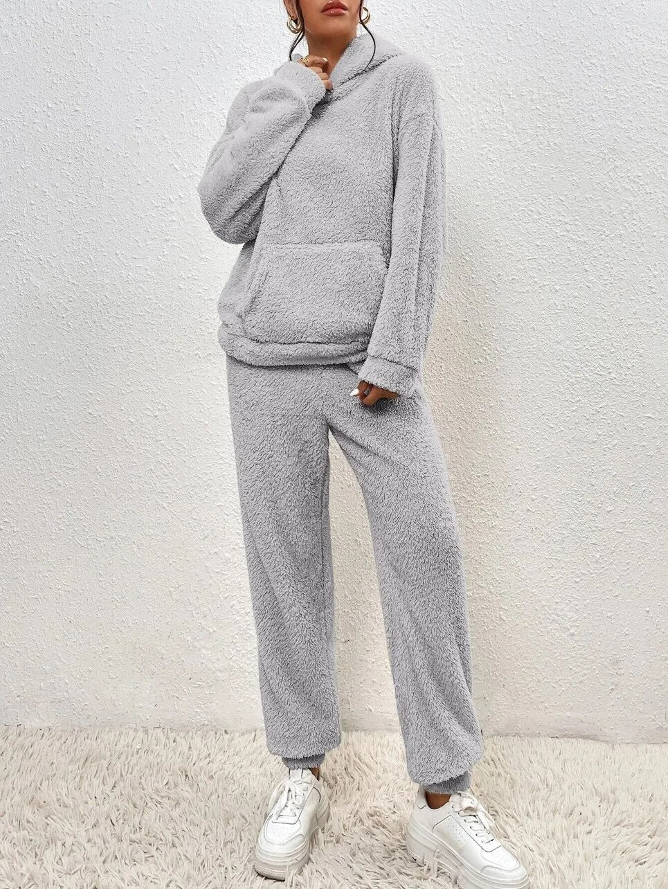 Strickanzug Damen | Rollkragen & Weites Bein