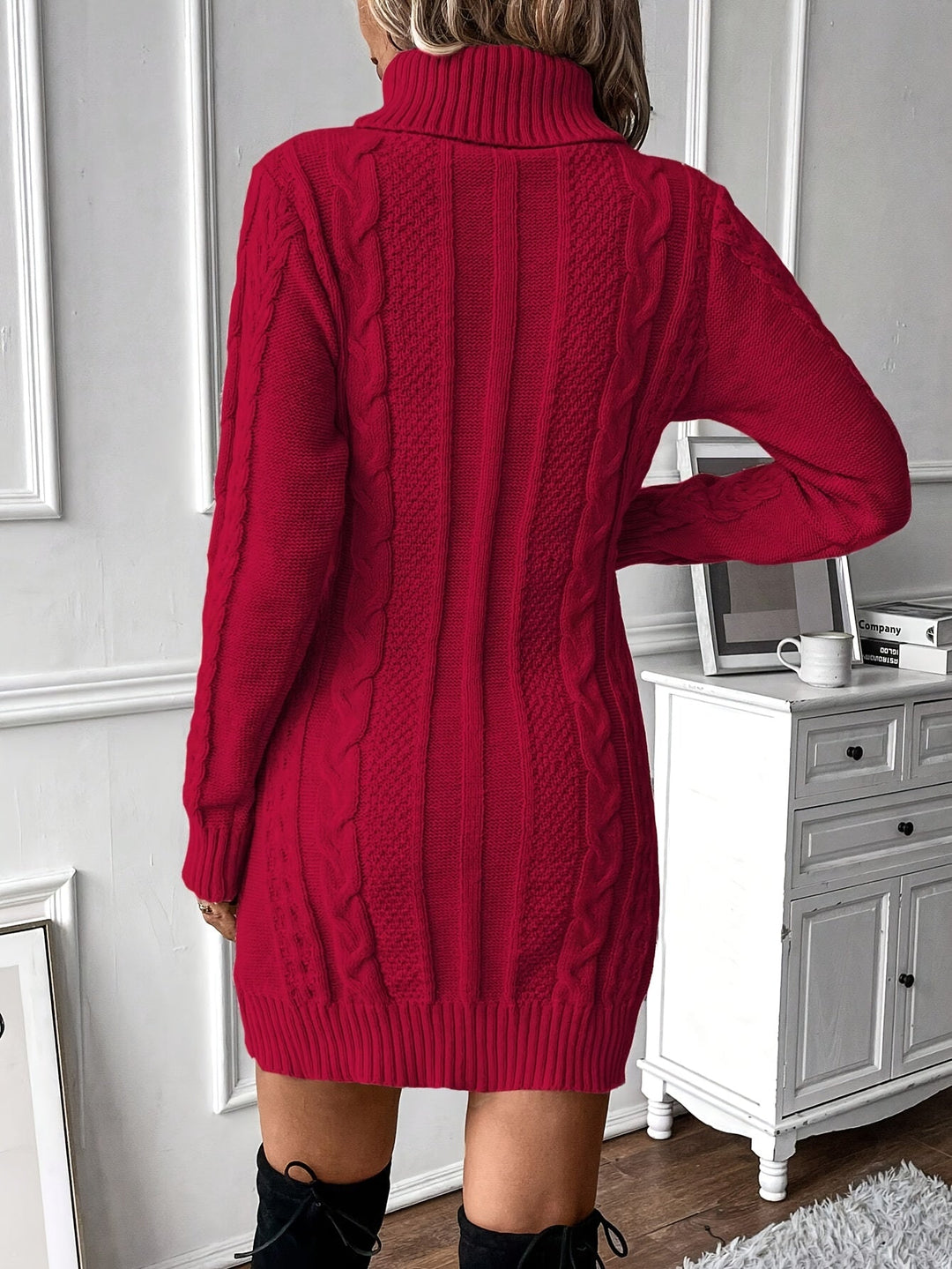 Strickkleid Damen | Rollkragen & Figurbetont 10