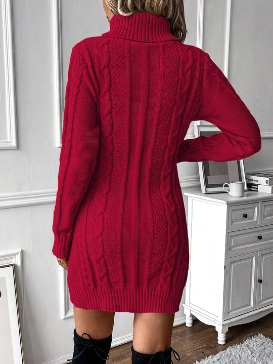 Strickkleid Damen | Rollkragen & Figurbetont 10