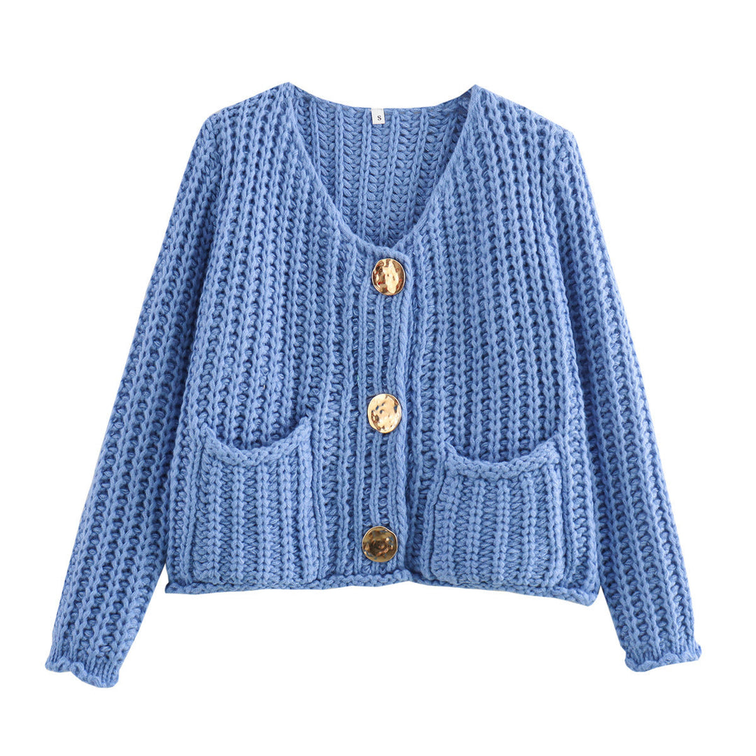 Strickjacke Damen | Knöpfe & Taschen 2