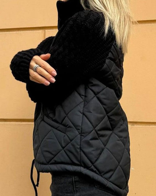 Steppjacke Damen | Rautensteppung & Strickärmel 3