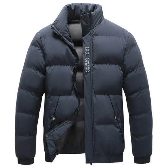 Boss | winterjas met kraag voor heren in de kleur Marineblauw voor heren in stijl ideaal voor de winter