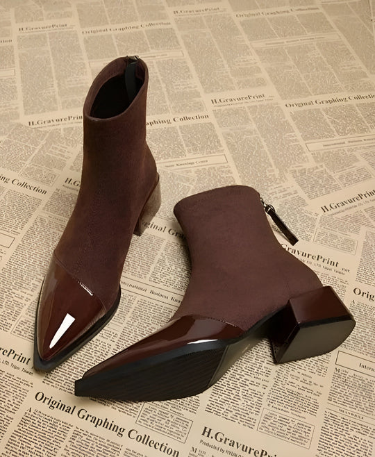 Bottines Dames Blokhak | Vernis Details & Antislip 1