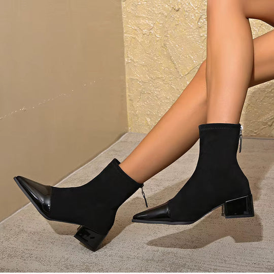 Bottines Dames Blokhak | Vernis Details & Antislip 10
