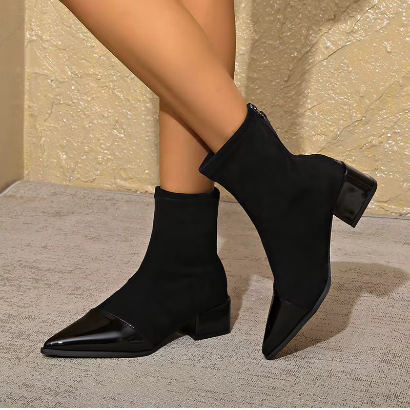 Bottines Dames Blokhak | Vernis Details & Antislip 11