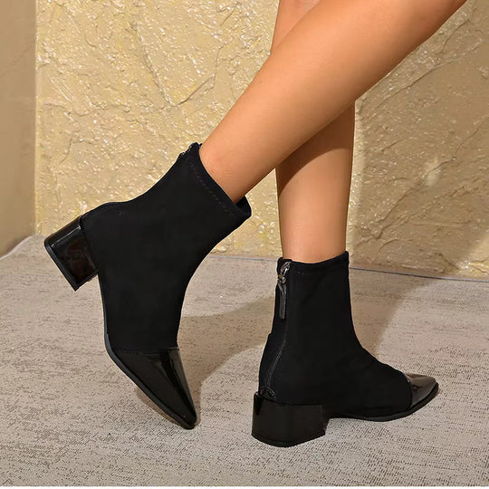 Bottines Dames Blokhak | Vernis Details & Antislip 12