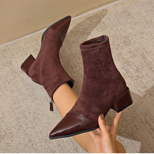 Bottines Dames Blokhak | Vernis Details & Antislip 14