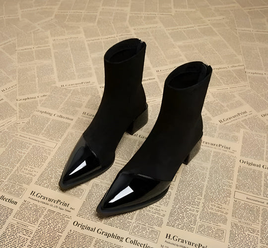 Bottines Dames Blokhak | Vernis Details & Antislip 2