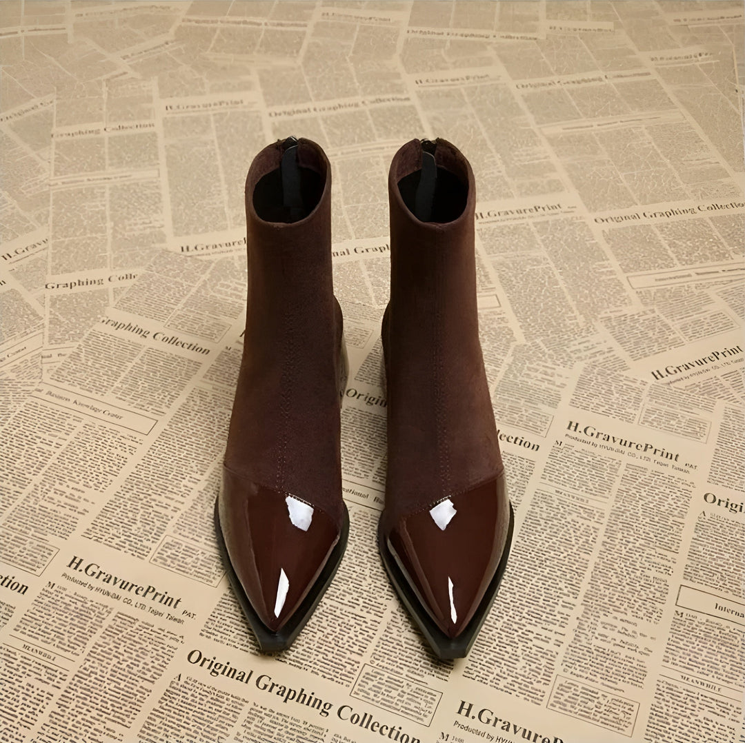 Bottines Dames Blokhak | Vernis Details & Antislip 4