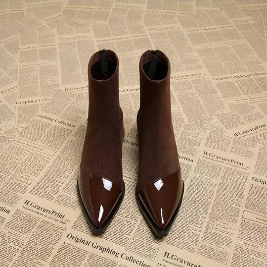 Bottines Dames Blokhak | Vernis Details & Antislip 4