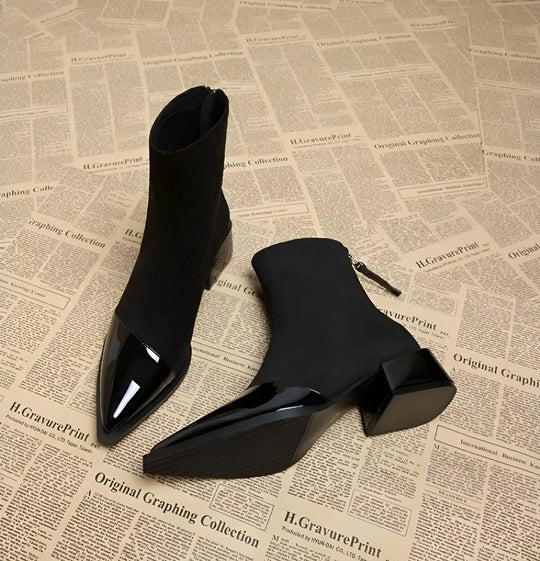 Bottines Dames Blokhak | Vernis Details & Antislip 6