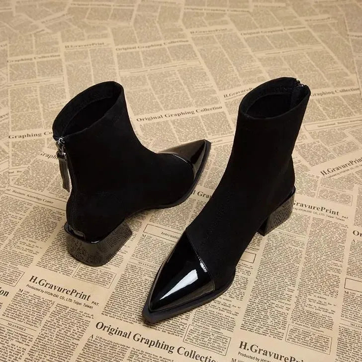 Bottines Dames Blokhak | Vernis Details & Antislip 8