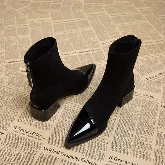Bottines Dames Blokhak | Vernis Details & Antislip 8