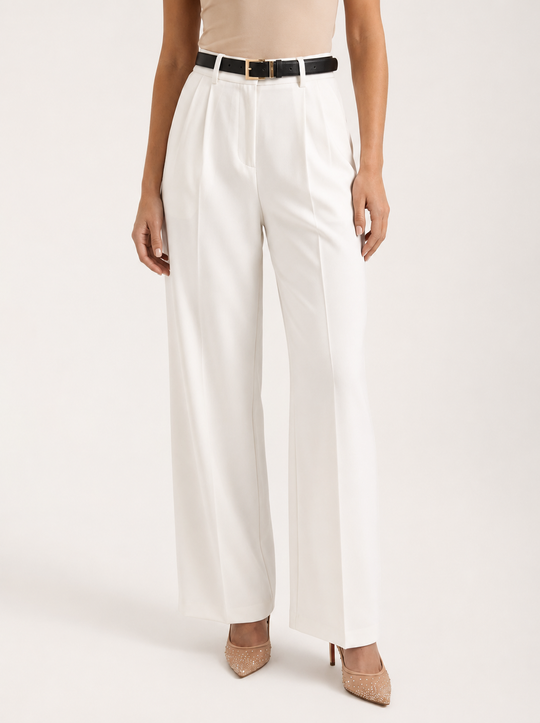 Broek Dames Hoge Taille | Wijd Been & Comfort Fit 1