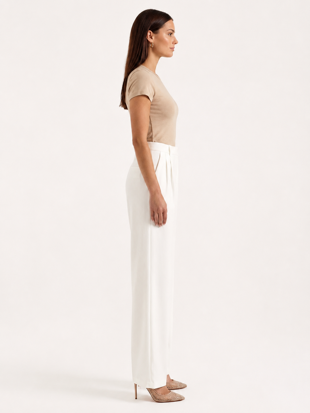 Broek Dames Hoge Taille | Wijd Been & Comfort Fit 3