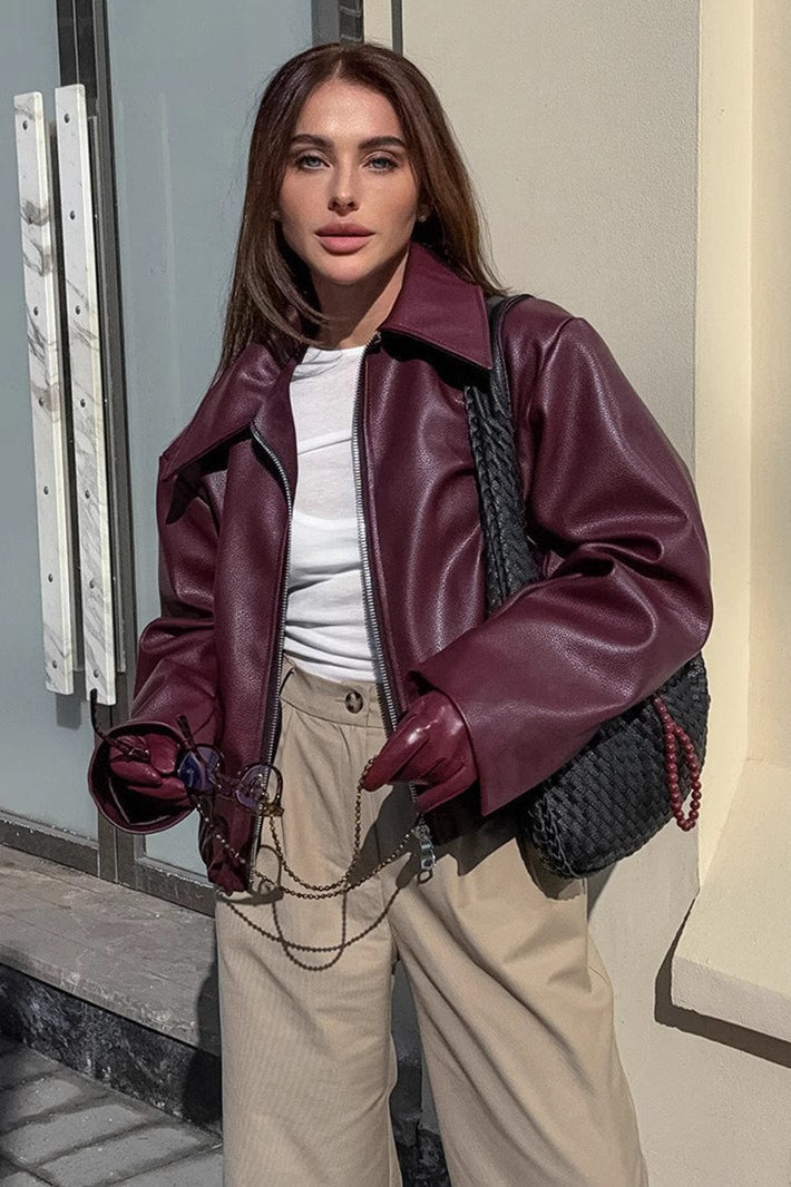 Bikerjacke Damen | Kurz Geschnitten & Lässiger Fit