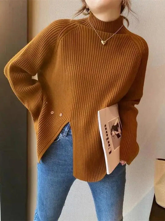 Strickpullover Damen | Rollkragen Slim Fit 8