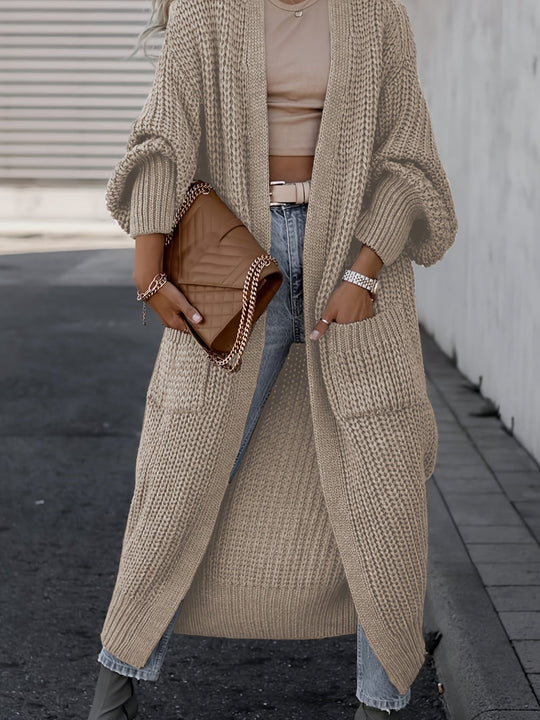 Maxi-Cardigan Damen | Lässiger Schnitt & Taschen