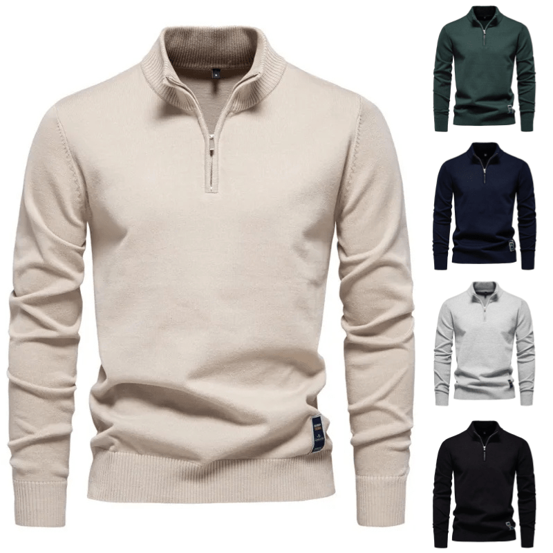 Quarter-Zip Pullover Herren | Atmungsaktiv & Figurbetont