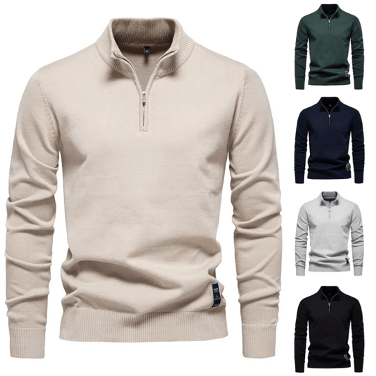Quarter-Zip Pullover Herren | Atmungsaktiv & Figurbetont