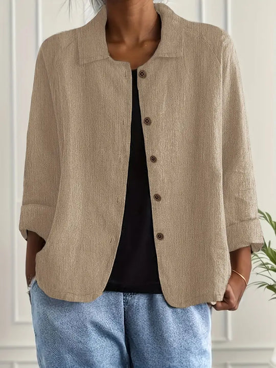 Blouse-Jas Dames | Knoopsluiting & Driekwartmouw 3