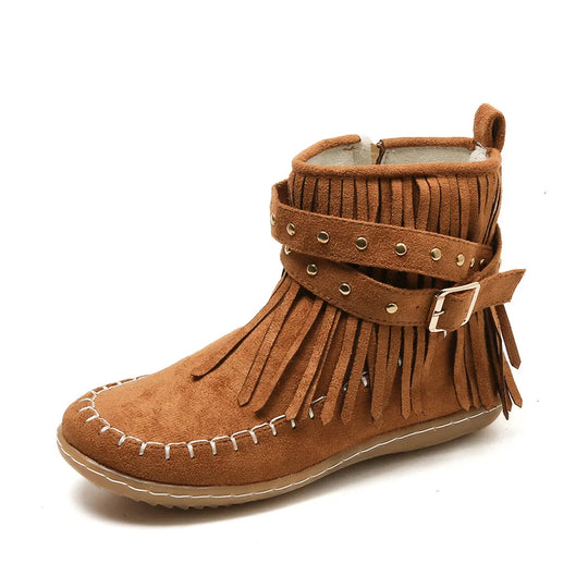 Fransenstiefel Damen | Weiches Material & Boho Stil