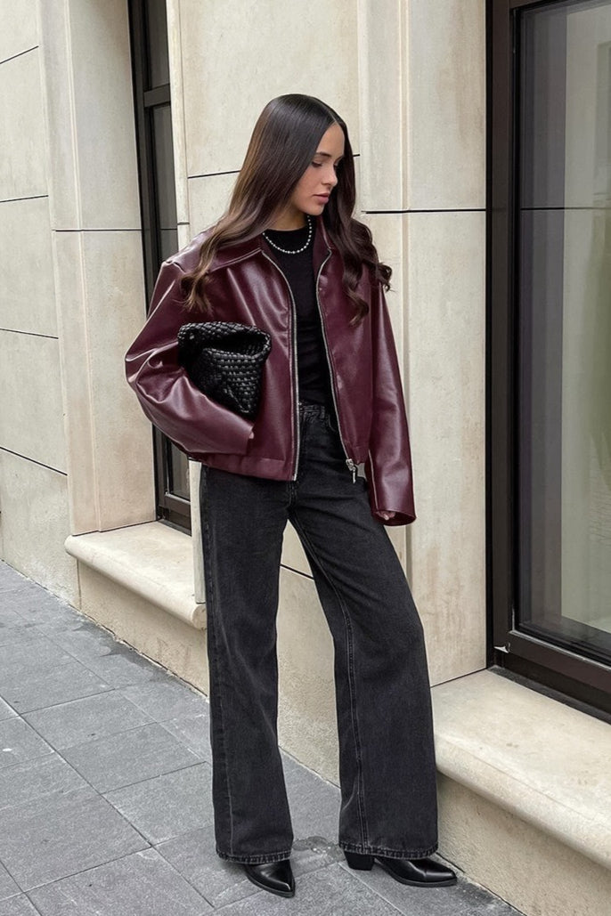 Bikerjacke Damen | Kurz Geschnitten & Lässiger Fit