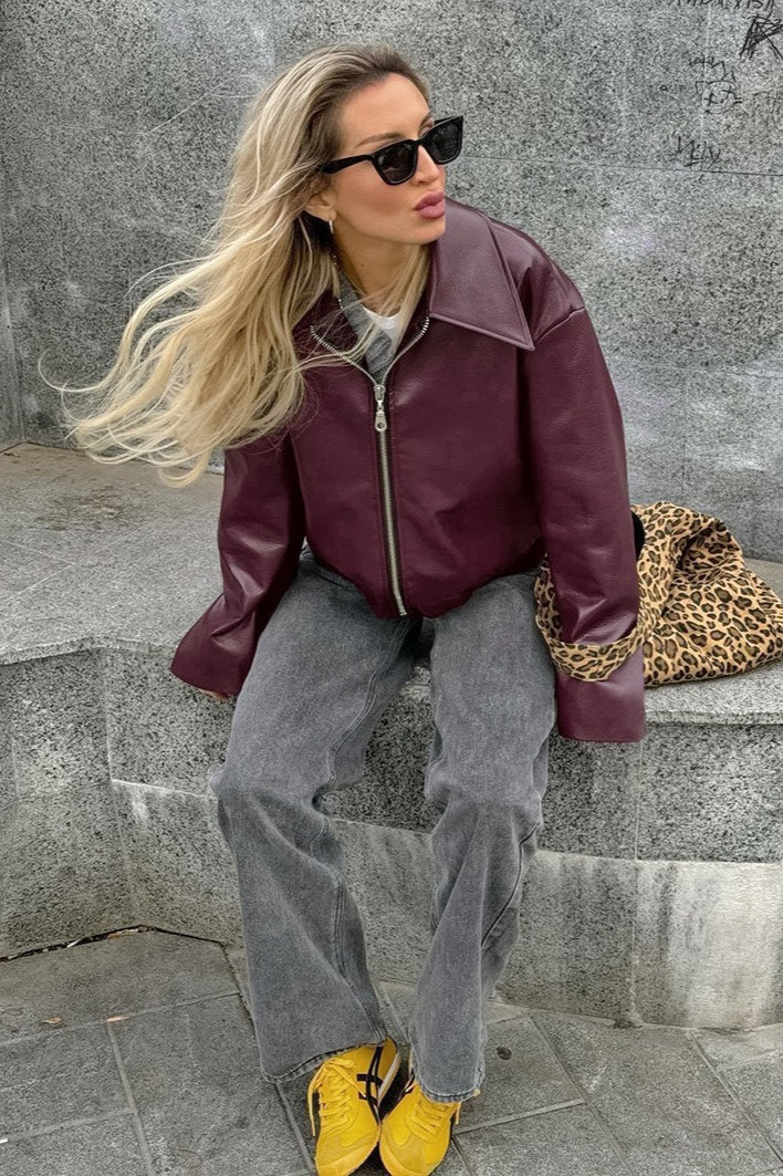 Bikerjacke Damen | Kurz Geschnitten & Lässiger Fit