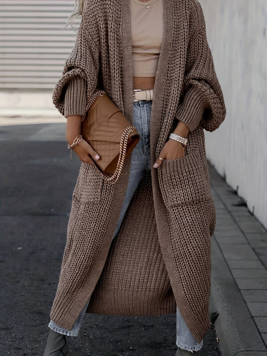 Maxi-Cardigan Damen | Lässiger Schnitt & Taschen