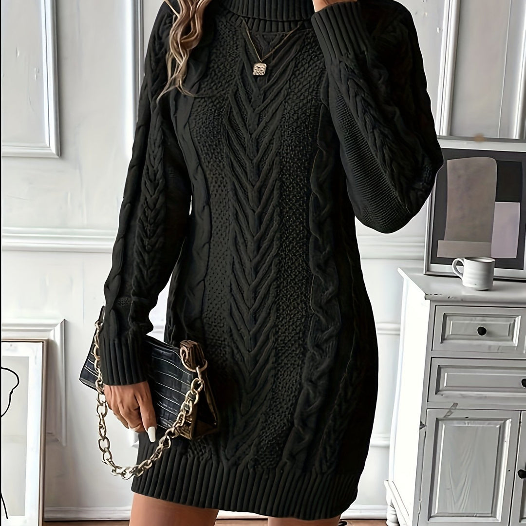 Strickkleid Damen | Rollkragen & Figurbetont 11