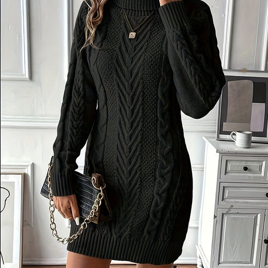 Strickkleid Damen | Rollkragen & Figurbetont 11
