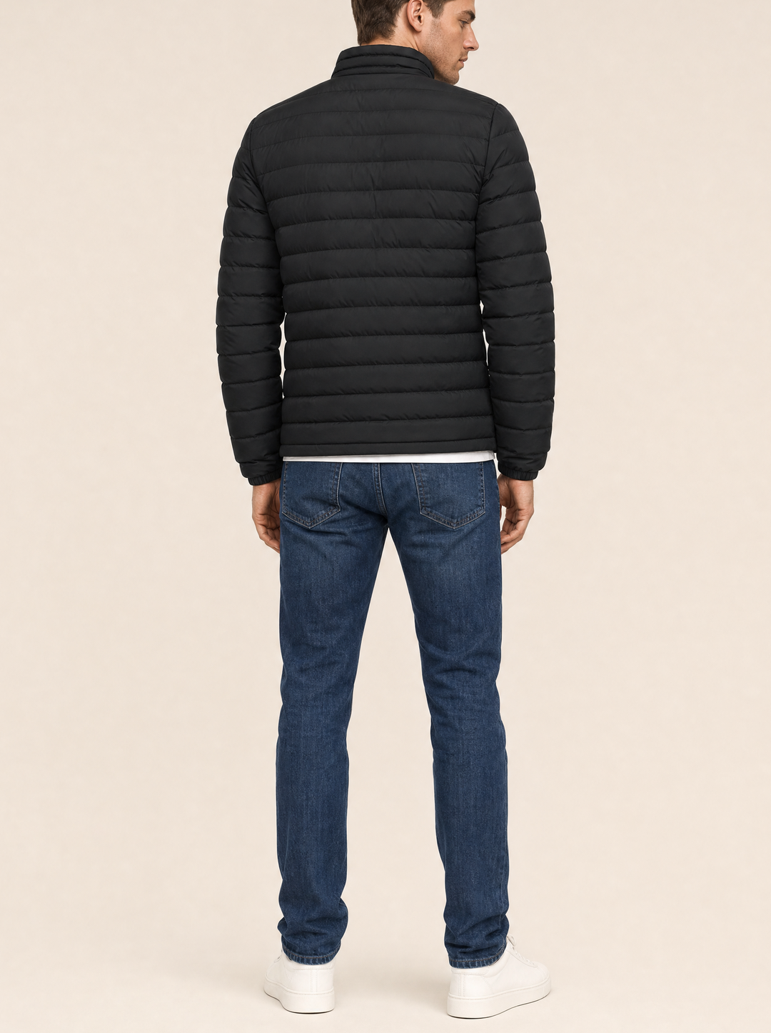 Tussenjas — back view (Zwart)