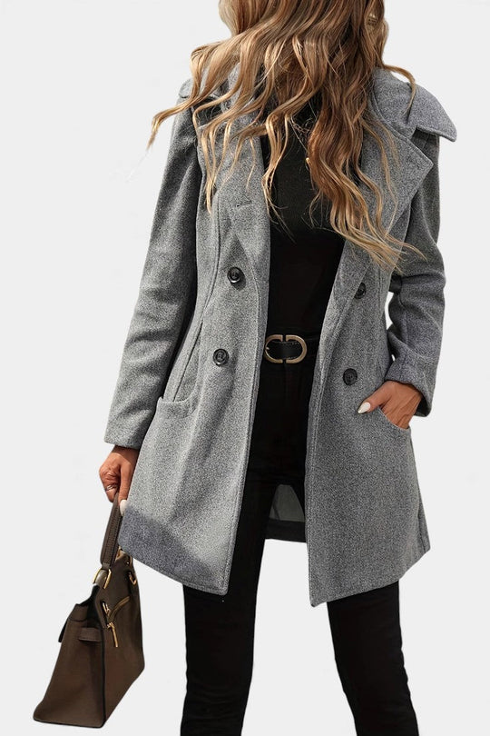 Mantel Damen | Kapuze & Zweireiher