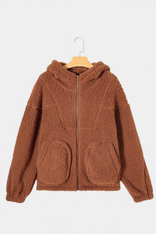 Teddyjacke Damen | Kapuze & Warm Gefüttert 6