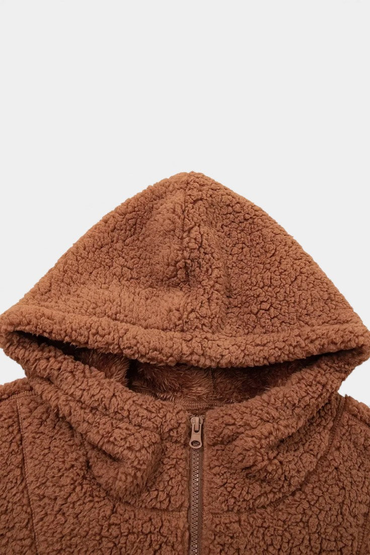 Teddyjacke Damen | Kapuze & Warm Gefüttert 5