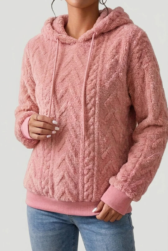 Hoodie Damen | Kuschelweich mit Zopfstruktur 9