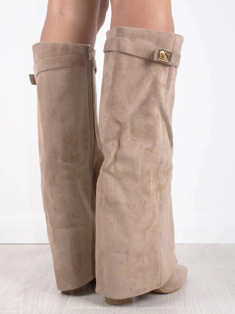 Hoge Laarzen Dames | Puntige Neus & Blokhak 4