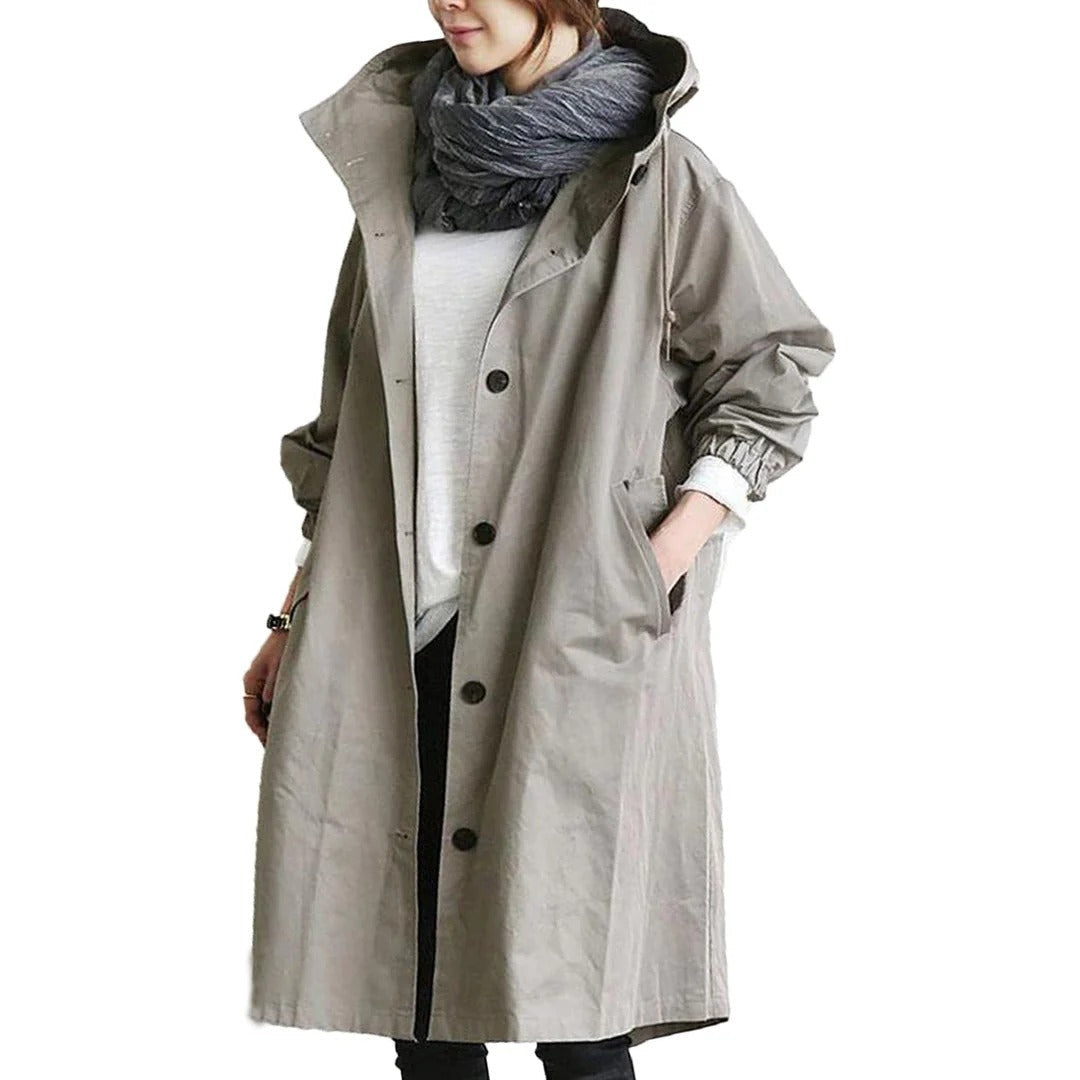 Lange Regenjas Dames | Waterdicht & Winddicht 6
