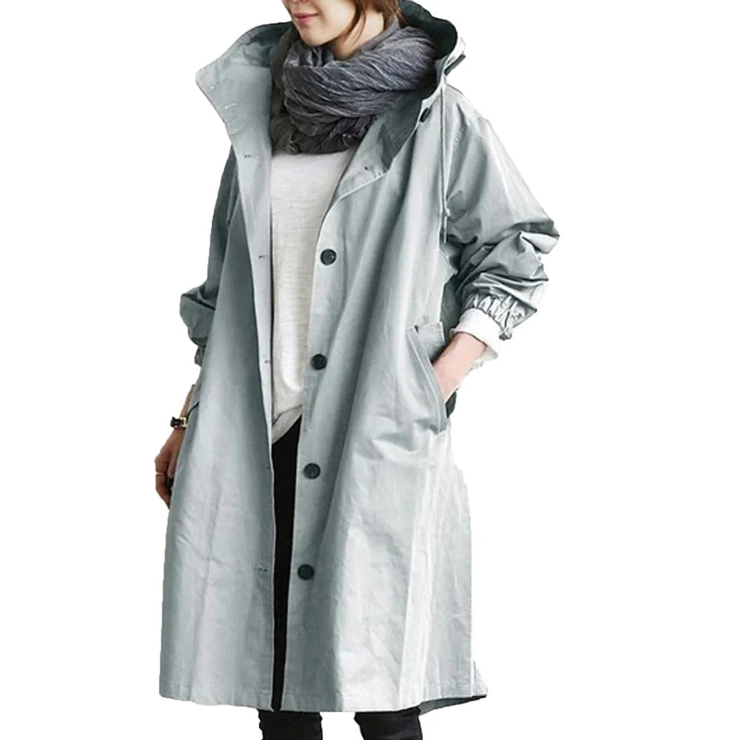 Lange Regenjas Dames | Waterdicht & Winddicht 5