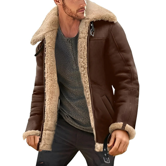 Herren Jacke Klassisch Robust Reißverschluss Komfortabel 3