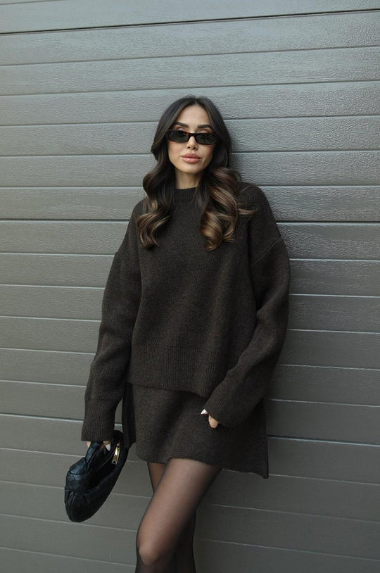 Truipak Dames | Oversized Trui & Aansluitende Rok 23