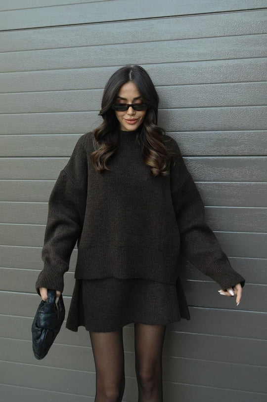 Truipak Dames | Oversized Trui & Aansluitende Rok 25