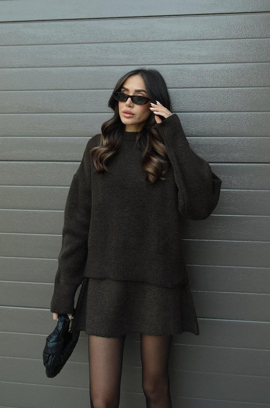 Truipak Dames | Oversized Trui & Aansluitende Rok 26