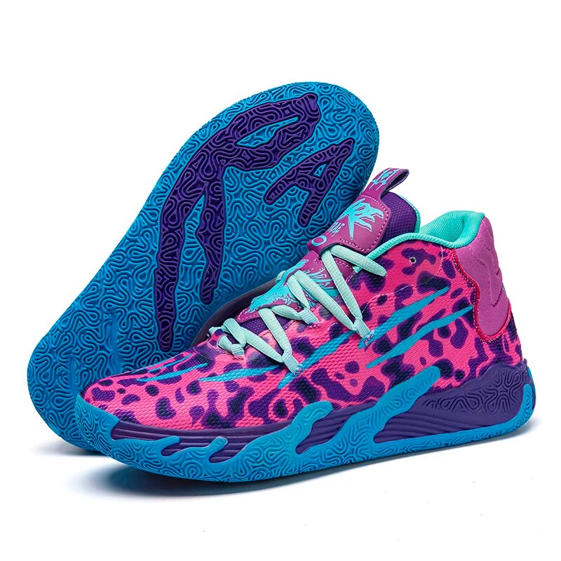 "Luxe heren basketbalschoenen met ademend design en antislipzool, geschikt voor alle seizoenen, in diverse kleuren."