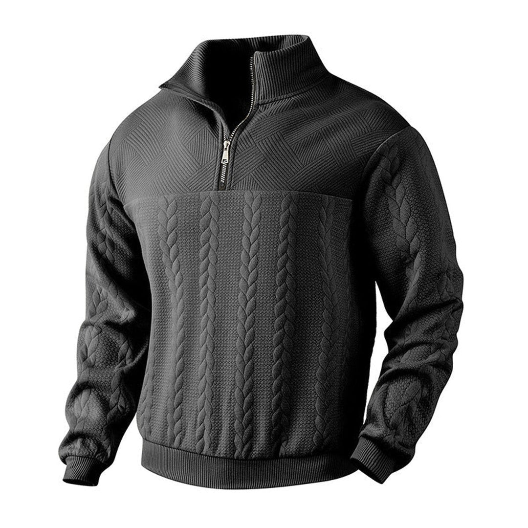 Pullover Herren | Stehkragen & Reißverschluss