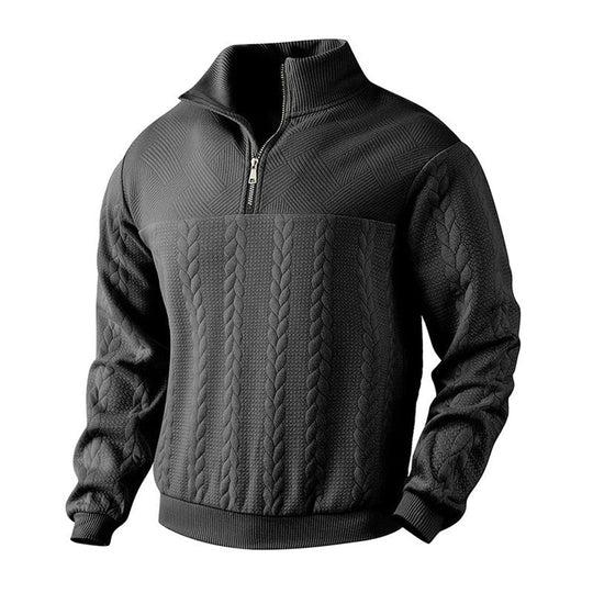 Pullover Herren | Stehkragen & Reißverschluss