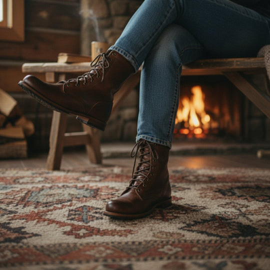 Veterboots Dames Leren Klassiek | Herfst