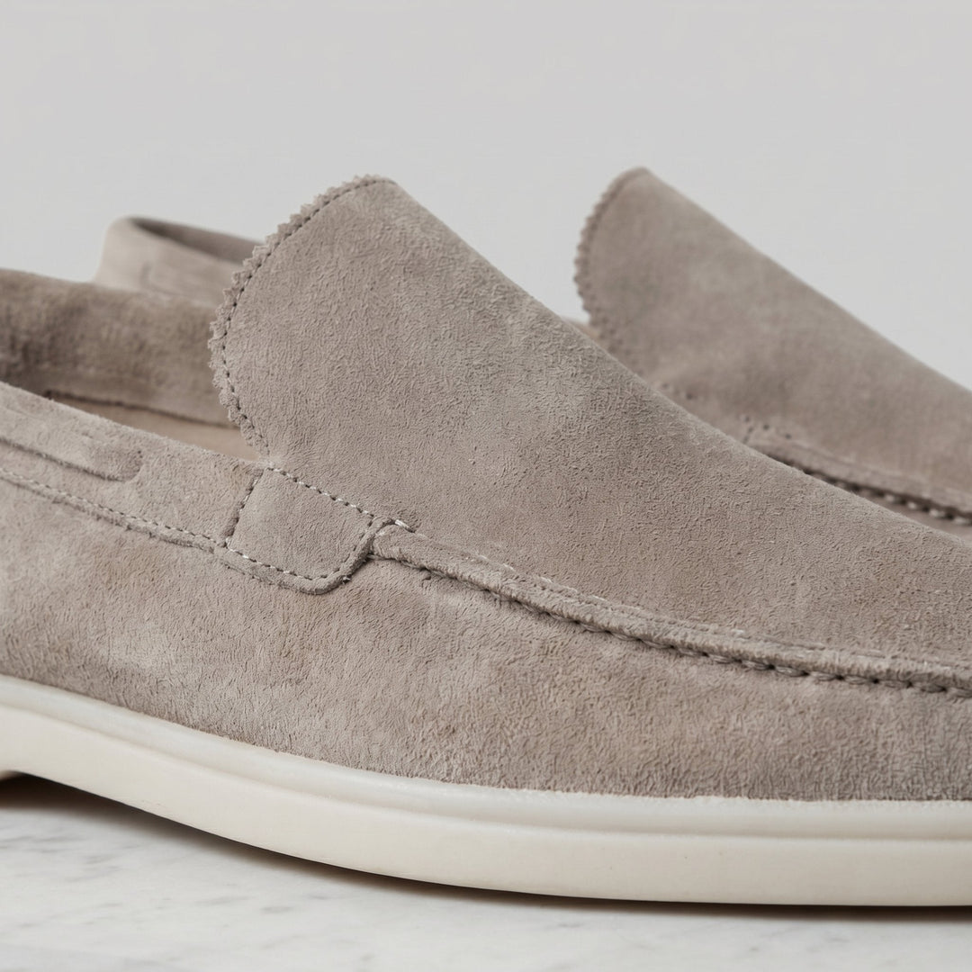 Teun - Klassieke suède loafers voor heren Detail