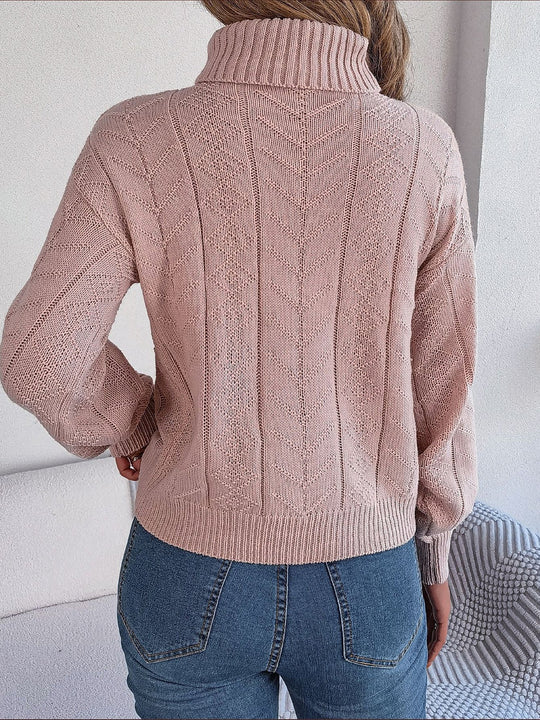 Zopfpullover Damen | Rollkragen & Zopfmuster